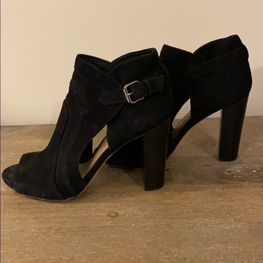 Vince Camuto 'Conley Buckle' Open Toe Bootie